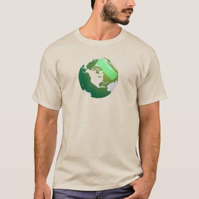 Camiseta Tierra con banda verde (Anverso)