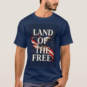 Camiseta Tierra De Águila Libre Patriótica
