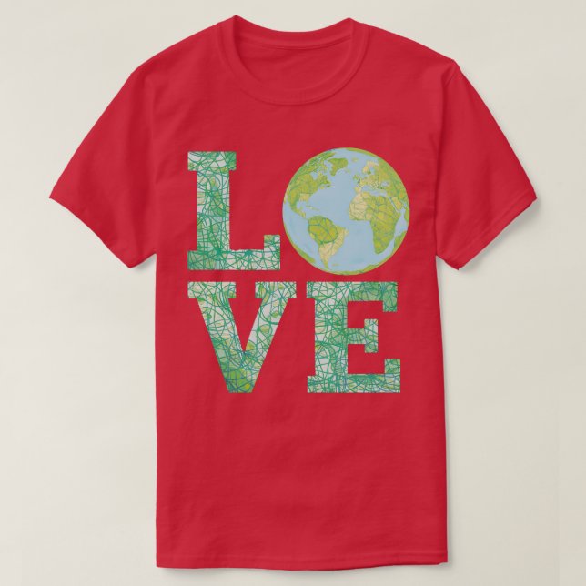 Camiseta tierra de amor (Diseño del anverso)
