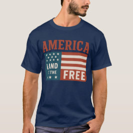 Camiseta Tierra de Estados Unidos del arte de la cuadrícula