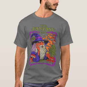 Camiseta Tierra de Fantasía Hongo de Brujo Retro Vintage Di