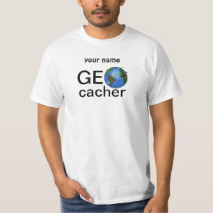 Camiseta Tierra de Geocacher con el personalizado de