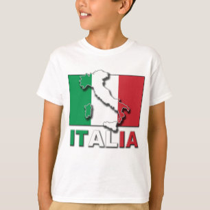 Camiseta Tierra de la bandera de Italia