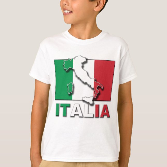 Camiseta Tierra de la bandera de Italia (Anverso)