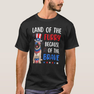 Camiseta Tierra De La Furia Pug 4 De Julio Merica Eeuu Amer