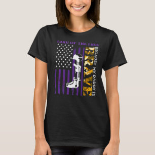 Camiseta Tierra De La Libertad Mi Papá Es Valiente Milicia 