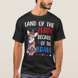 Camiseta Tierra De La Muerte Corgi 4 De Julio Merica Eeuu A