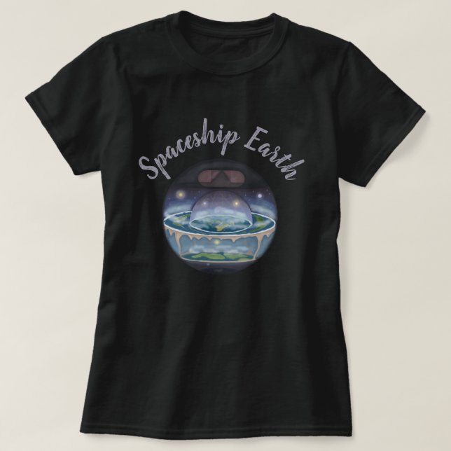 Camiseta Tierra de la nave espacial (Diseño del anverso)