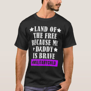Camiseta Tierra De La Púrpura Libre De Niños Militares Mes