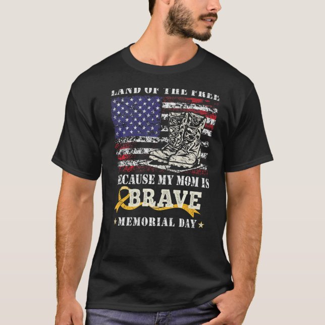 Camiseta Tierra De Libertad Mi Mamá Es Valiente Día De Conm (Anverso)