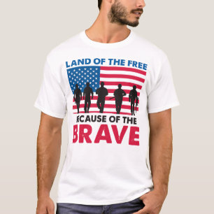 Camiseta Tierra de libres por los valientes 