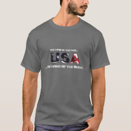 Camiseta Tierra de los E.E.U.U. .the del libre… el hogar