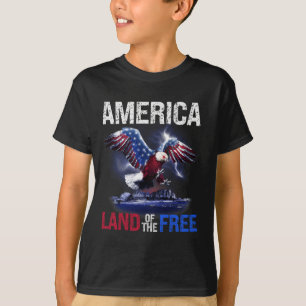 Camiseta Tierra De Los Estados Unidos De La Independencia L