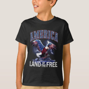 Camiseta Tierra De Los Estados Unidos De La Independencia L