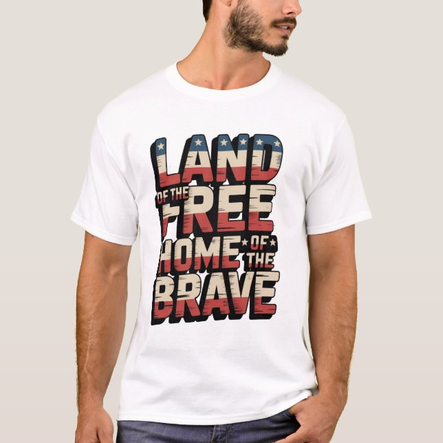 Camiseta Tierra de los libres (Anverso)