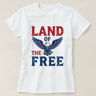 Camiseta Tierra de los libres – Águila calva patriótica