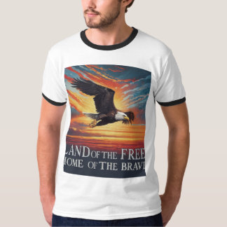 Camiseta "Tierra de los libres, hogar de los valientes"