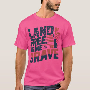 Camiseta Tierra de los libres, hogar de los valientes - 4 d