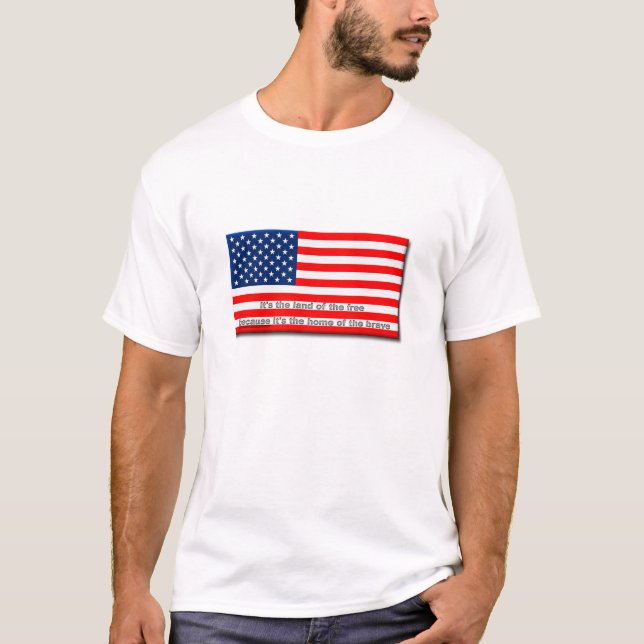 Camiseta Tierra de los libres, hogar de los valientes Camis (Anverso)