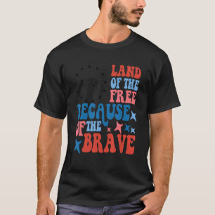 Camiseta Tierra De Los Libres Por La Valiente 4 De Julio