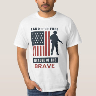 Camiseta Tierra de los Libres por los Valientes Patrióticos