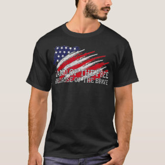 Camiseta Tierra de los libres por los valientes veteranos D