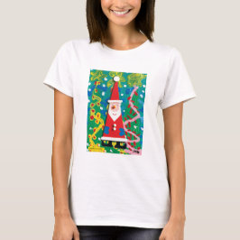 Camiseta Tierra de maravillas de invierno en Santa Claus - 