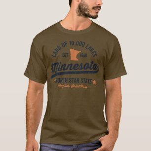 Camiseta Tierra de Minnesota de 10000 Lagos 1