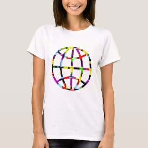 Camiseta tierra de mosaico
