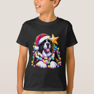 Camiseta Tierra de Navidad Perro Terranova Landseer Enredo