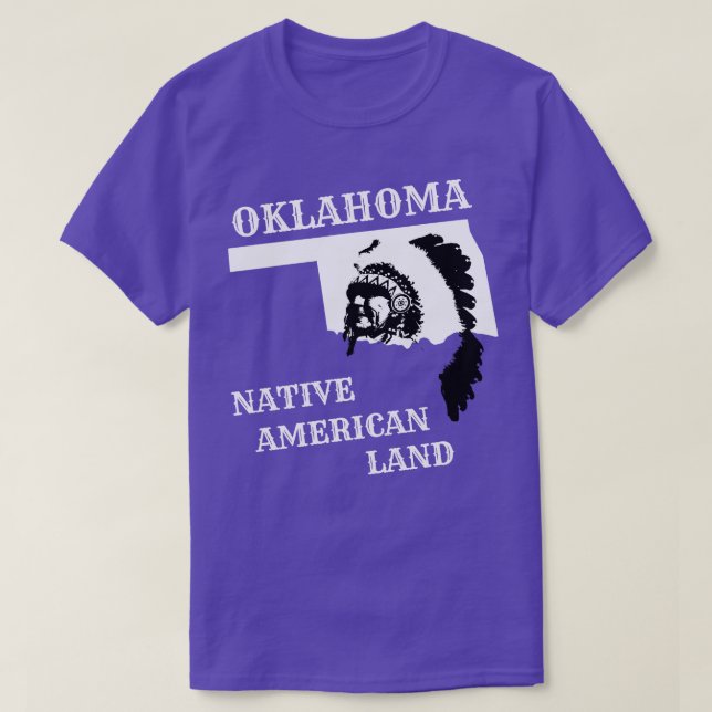 Camiseta Tierra de Oklahoma Nativa Estadounidense (Diseño del anverso)
