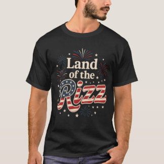 Camiseta Tierra De Rizz Graciosa Cita Del 4 De Julio