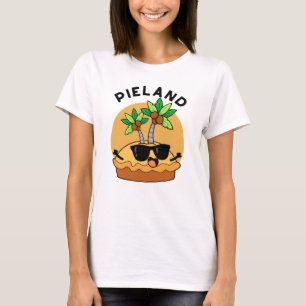 Camiseta Tierra de tartas Isla divertida juego de palabras