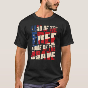 Camiseta Tierra Del Hogar Libre De Los Valientes