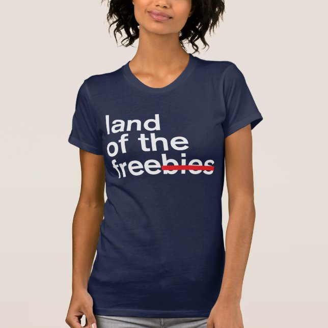 Camiseta tierra del libre/de la oscuridad (Anverso)
