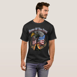 Camiseta Tierra del libre debido a cuarto de julio valiente
