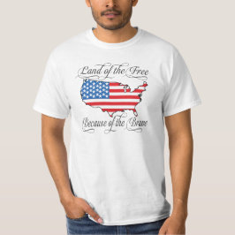 Camiseta Tierra del libre debido a los E.E.U.U. patrióticos
