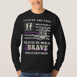 Camiseta Tierra Del Mes Libre Del Niño Militar Americano