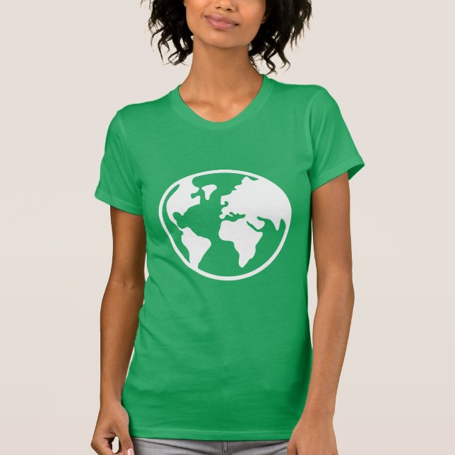 Camiseta Tierra del planeta (Anverso)