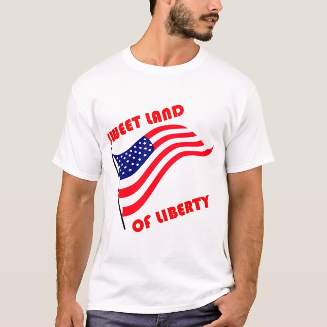 Camiseta Tierra dulce de la libertad (Anverso)
