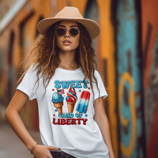 Camiseta Tierra dulce de la libertad 4 de julio (Subido por el creador)