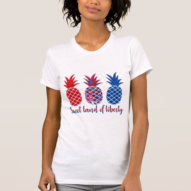 Camiseta Tierra dulce de la piña de la libertad (Anverso)