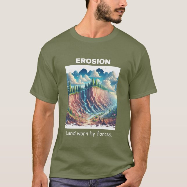 Camiseta Tierra Duradera: Tee de erosión (Anverso)