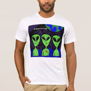 Camiseta Tierra espacial alienígena OVNI Martian
