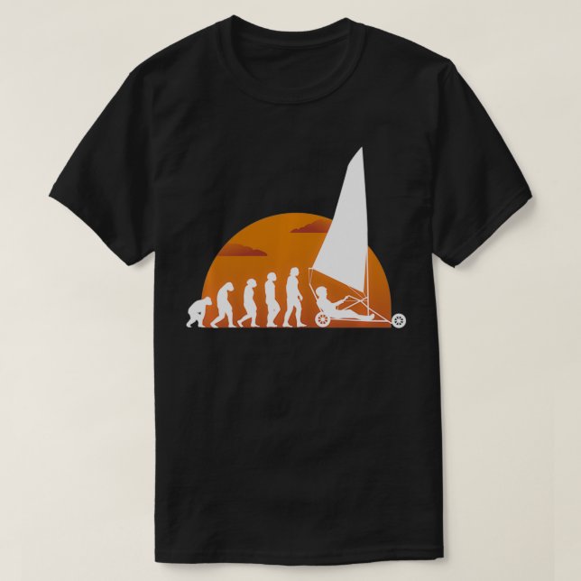 Camiseta Tierra Evolutiva Vela Vela Vagón Vagón (Diseño del anverso)