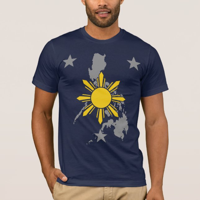 Camiseta Tierra filipina de la estrella de Sun (Anverso)