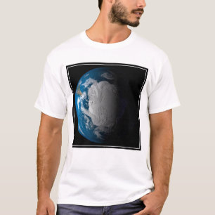 Camiseta Tierra Fuerte Que Muestra Nubes Simuladas Sobre La