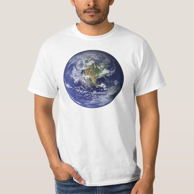 Camiseta Tierra - hemisferio occidental (Anverso)