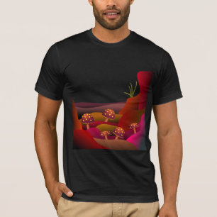 Camiseta Tierra hermosa en donde las setas crecen la