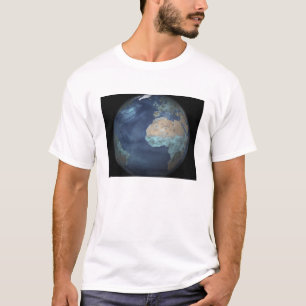 Camiseta Tierra llena que muestra la evaporación